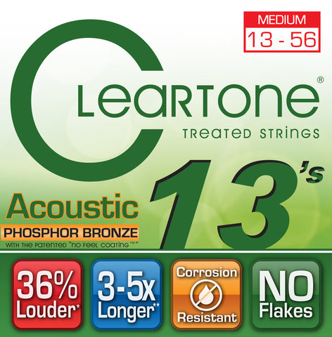 Cleartone string acoustic 13-56 medium phosphor bronze   upc 786136074138