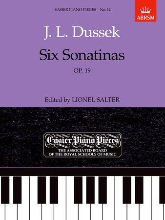 Six Sonatinas, Op.19  9781854722447   upc 9781854722447