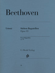 7 Bagatelles op. 33     by Beethoven, Ludwig van HN20   upc 9790201800202