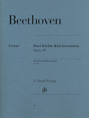 2 Easy Piano Sonatas No. 19 g minor op. 49,1 and No. 20 G major op. 49,2     by Beethoven, Ludwig van HN56   upc 9790201800561