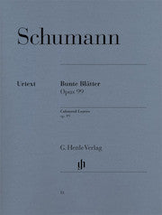 Coloured Leaves (Bunte BlŒÍíˆ_tter) op. 99     by Schumann, Robert HN81   upc 9790201800813