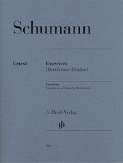 Exercices  Studies in form of free Variations on a Theme by Beethoven  (First Edition)     by Schumann, Robert HN298   upc 9790201802985