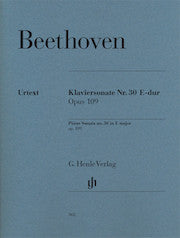 Piano Sonata No. 30 E major op. 109     by Beethoven, Ludwig van HN362   upc 9790201803623