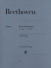 2 Sonatinas for Piano F major and G major Anh. 5     by Beethoven, Ludwig van HN365   upc 9790201803654