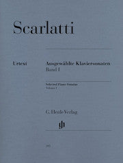 Selected Piano Sonatas, Volume I     by Scarlatti, Domenico HN395   upc 9790201803951