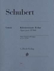Piano Sonata B flat major D 960     by Schubert, Franz HN399   upc 9790201803999