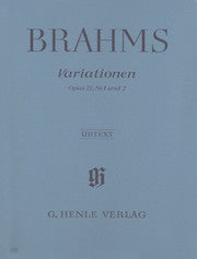 Variations op. 21,1 and 2     by Brahms, Johannes HN439   upc 111174