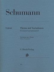 Variations on a Theme in E flat major (Ghost Variations) WoO 24     by Schumann, Robert HN482   upc 9790201804828