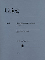 Piano Sonata e minor op. 7     by Grieg, Edvard HN604   upc 9790201806044