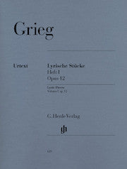 Lyric Pieces Volume I, op. 12     by Grieg, Edvard HN619   upc 9790201806198
