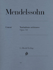 Variations sŒÍíˆ_rieuses op. 54     by Mendelssohn Bartholdy, Felix HN620   upc 9790201806204