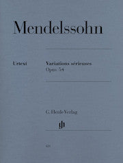 Variations såÕÌà_rieuses op. 54     by Mendelssohn Bartholdy, Felix HN620   upc 9790201806204
