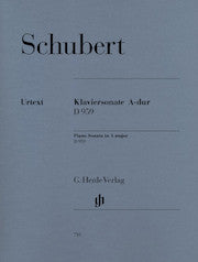 Piano Sonata A major D 959     by Schubert, Franz HN710   upc 9790201807102