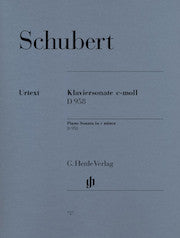 Piano Sonata c minor D 958     by Schubert, Franz HN727   upc 9790201807270