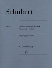 Piano Sonata D major op. 53 D 850     by Schubert, Franz HN751   upc 9790201807515