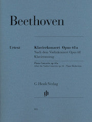 Piano Concerto D major op.61a after the Violin Concerto op. 61     by Beethoven, Ludwig van HN815   upc 9790201808154