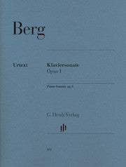 Piano Sonata op. 1     by Berg, Alban HN819   upc 9790201808192