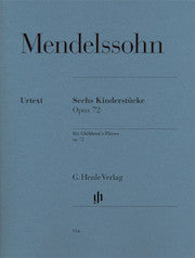 Six Childrení´íˆs Pieces op. 72     by Mendelssohn Bartholdy, Felix  HN914   upc 9790201809144