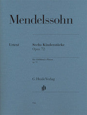 Six Children̥Ìàs Pieces op. 72     by Mendelssohn Bartholdy, Felix  HN914   upc 9790201809144