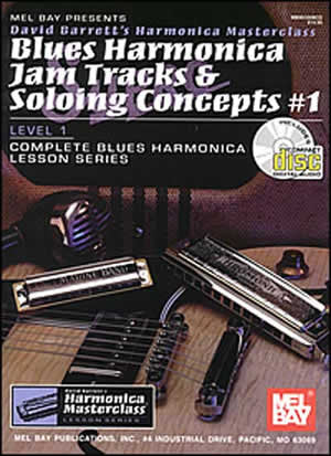 Blues Harmonica Jam Tracks & Soloing Concepts #1 99105BCD   upc 796279070850