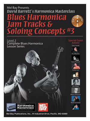 Blues Harmonica Jam Tracks & Soloing Concepts #3 99115BCD   upc