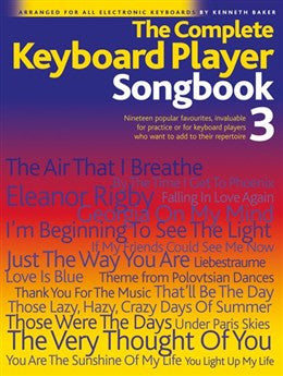 THE COMPLETE KEYBOARD PLAYER SONGBOOK 3 MELODY LYRICS CHORDS BOOKí_Œïí_Œ‰ŒÍ_ŒÍ__ AM39132   upc  9780711906419