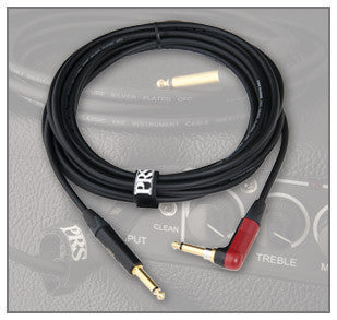 PRS INSTRUMENT CABLE Straight mono jack to right-angle silent mono jack 25ft. ACC-7001-25RS   upc 111262