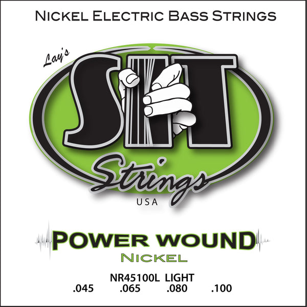 NR45100L LIGHT POWER WOUND NICKEL BASS      SIT STRING