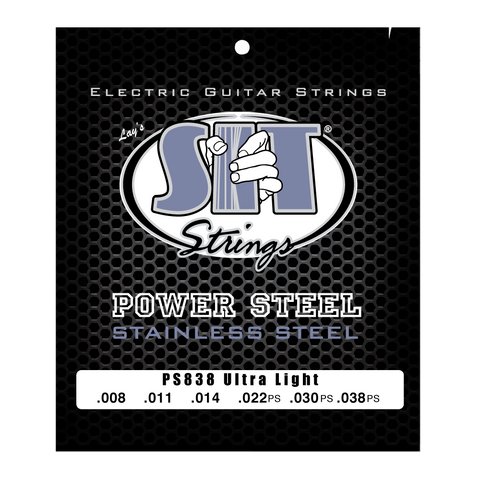 PS838 ULTRA LGIHT POWER STEEL STAINLESS ELECTRIC      SIT STRING