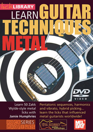 Learn Guitar Techniques:  Metal (Zakk Wylde Style)   DVD RDR0106   upc 5060088821114