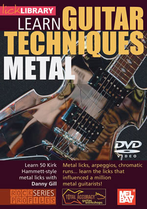 Learn Guitar Techniques:  Metal (Kirk Hammett Style)   DVD RDR0118   upc