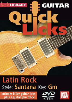 Guitar Quick Licks - Santana Style   DVD RDR0235   upc