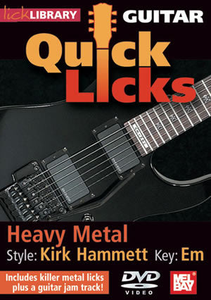 Guitar Quick Licks - Kirk Hammett Style  DVD RDR0264   upc