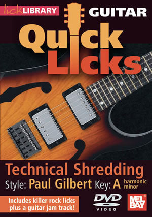 Guitar Quick Licks - Paul Gilbert Style DVD RDR0311   upc