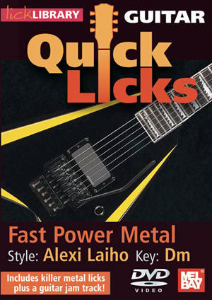 Guitar Quick Licks -  Alexi Laiho Style DVD RDR0322   upc