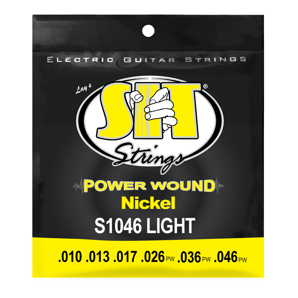 S1046 LIGHT POWER WOUND NICKEL ELECTRIC      SIT STRING
