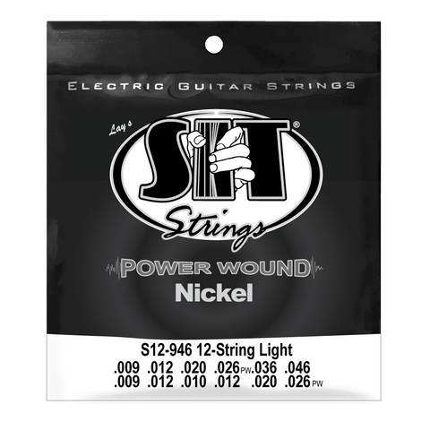 S12946 12-STRING ELECTRIC POWER WOUND NICKEL ELECTRIC      SIT STRING