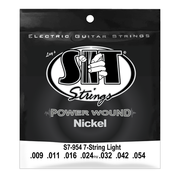 S7954 7-STRING LIGHT POWER WOUND NICKEL ELECTRIC      SIT STRING