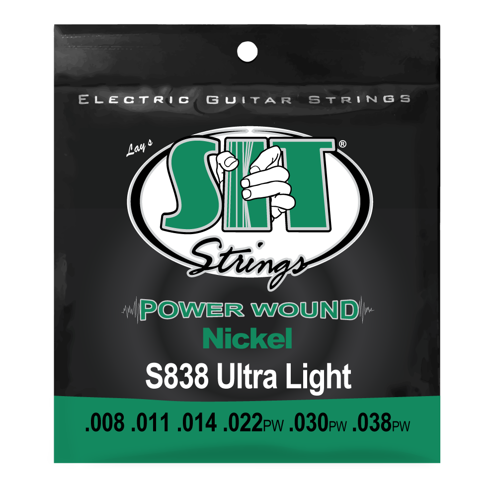 S838 ULTRA LIGHT POWER WOUND NICKEL ELECTRIC      SIT STRING