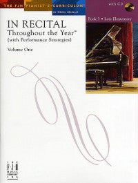In RecitalÌÎÌ_̴åÇÌÎå«?Ìâ Throughout the Year (with Performance strategies): Volume one - Book 3 FJH FF1461   upc