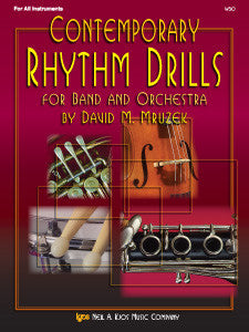 contemporary rhythm drills for band and orchestra KJOS w50   upc