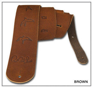 PRS STRAPS Leather, Bird design, BROWN ACC-3112   upc 825362330011