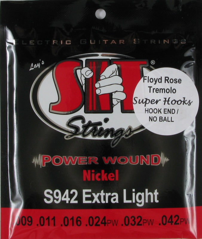 SIT S942FR EXTRA LIGHT POWER WOUND NICKEL ELECTRIC SUPER HOOKS